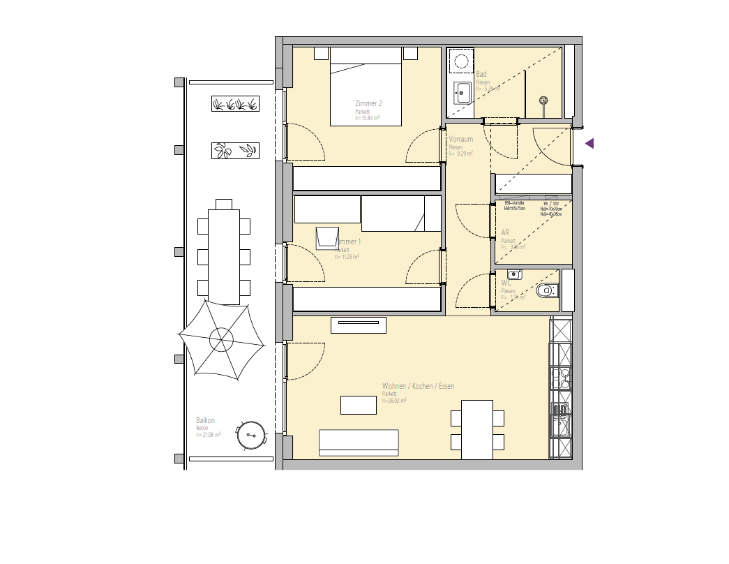 Wohnungsansicht